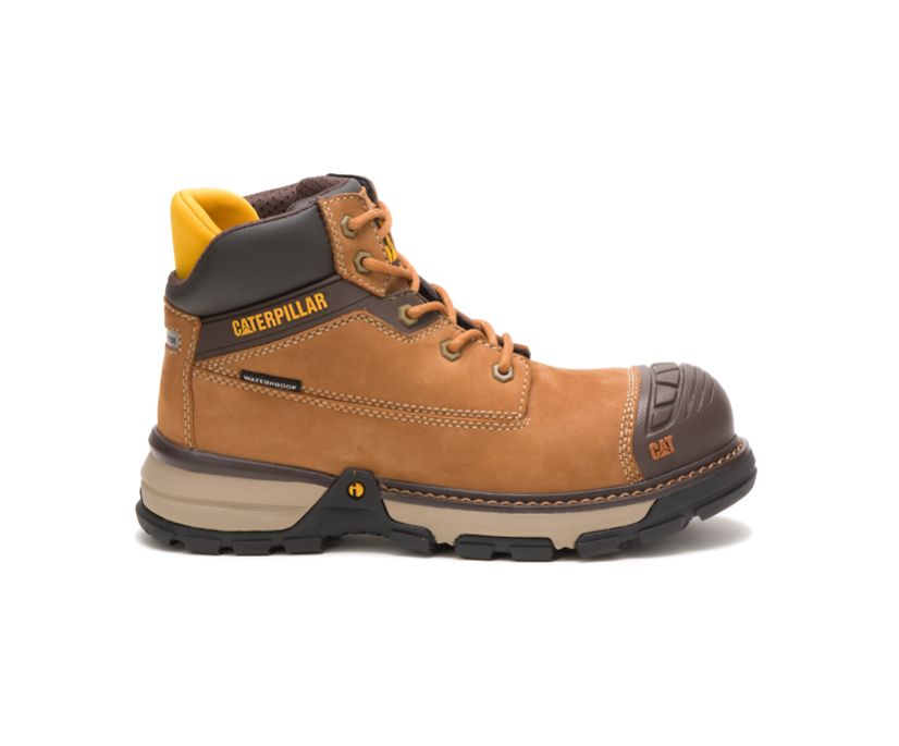 Caterpillar Excavator Superlite Waterproof Nano Toe - Sicherheitsstiefel Damen Braun - Schweiz PGVC-